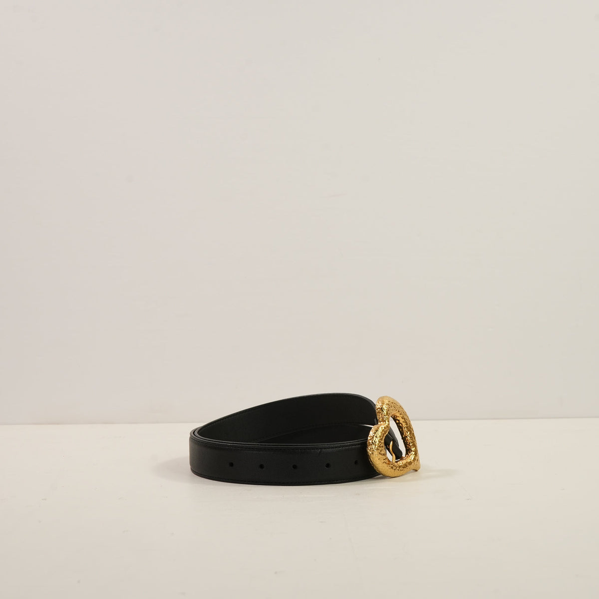 Saint Laurent Heart Buckle Belt, Full Set