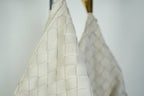 Bottega Veneta Sardine Bag Intrecciato Woven Leather White Gold Handle