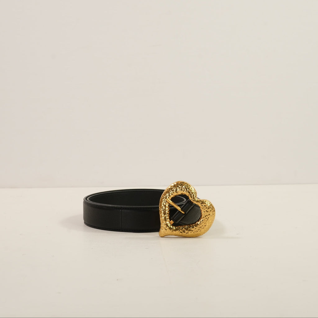 Saint Laurent Heart Buckle Belt, Full Set