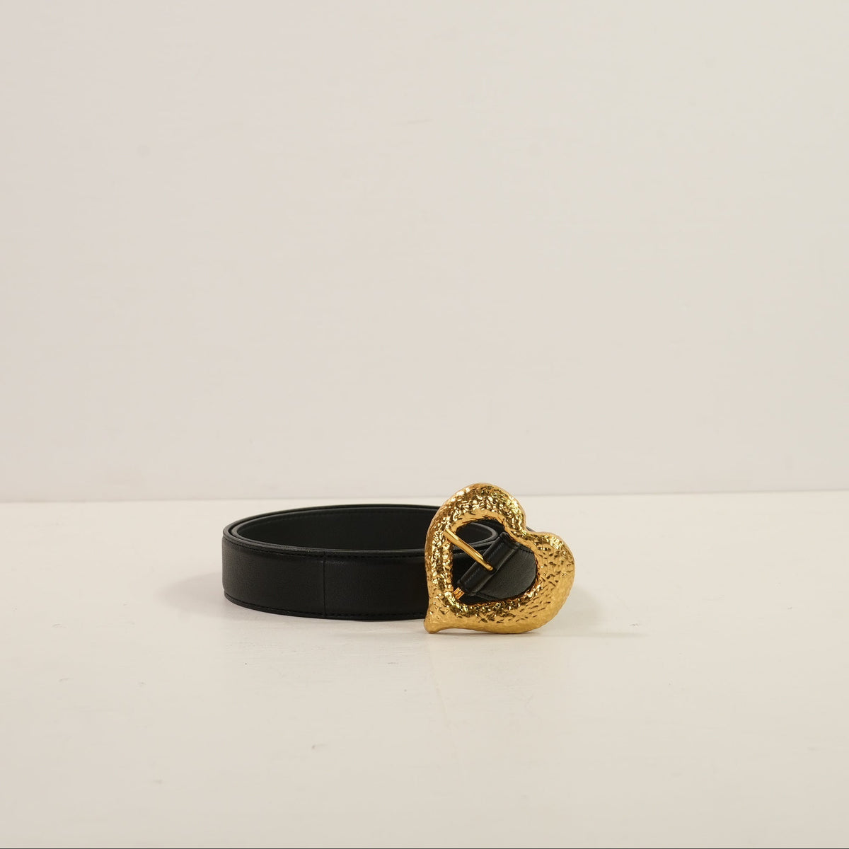 Saint Laurent Heart Buckle Belt, Full Set