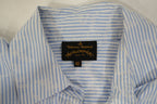 Vivienne Westwood Anglomania Striped Shirt Dress Blue White IT 42 Short Sleeve
