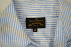 Vivienne Westwood Anglomania Striped Shirt Dress Blue White IT 42 Short Sleeve