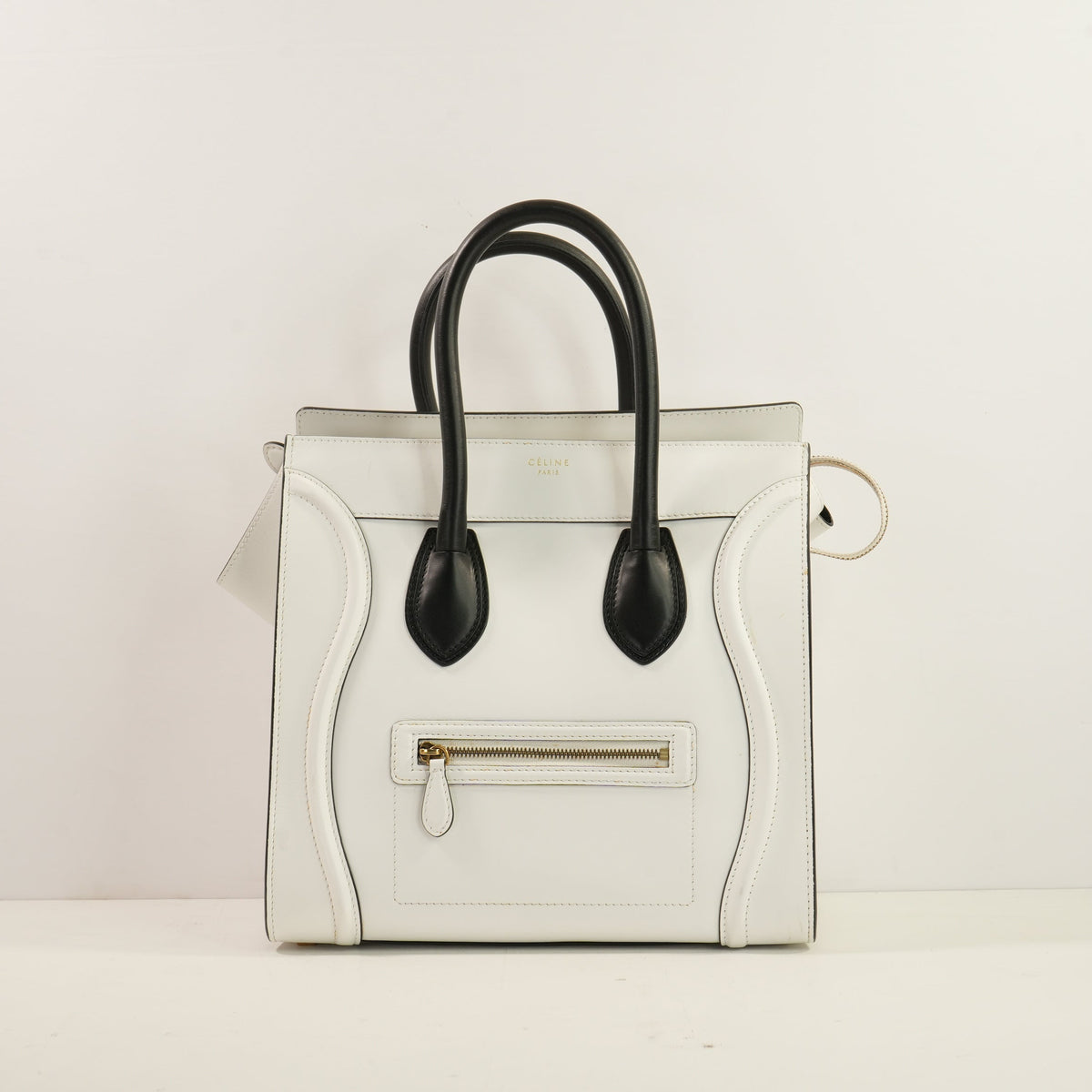 Celine Bi-Color Calfskin Nano Luggage Tote