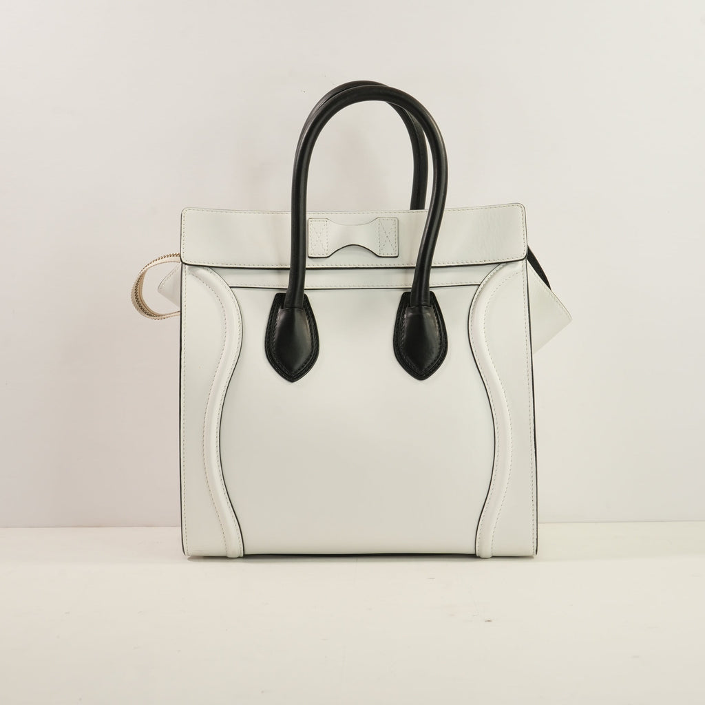 Celine Bi-Color Calfskin Nano Luggage Tote