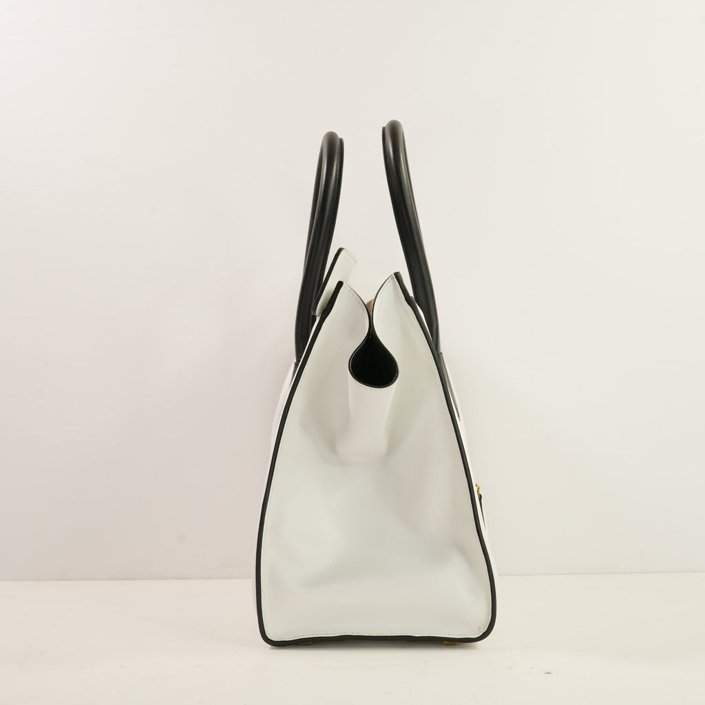 Celine Bi-Color Calfskin Nano Luggage Tote