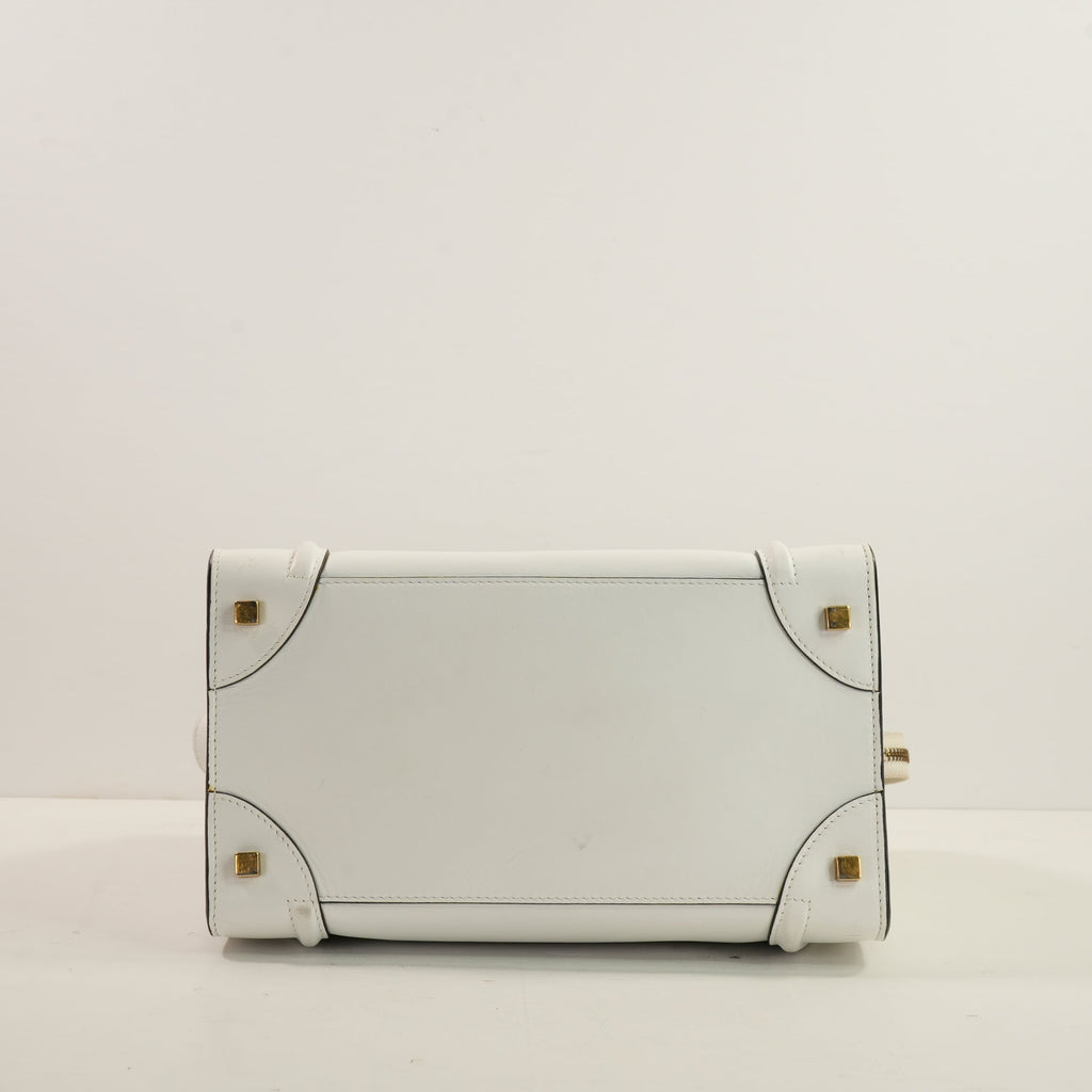 Celine Bi-Color Calfskin Nano Luggage Tote