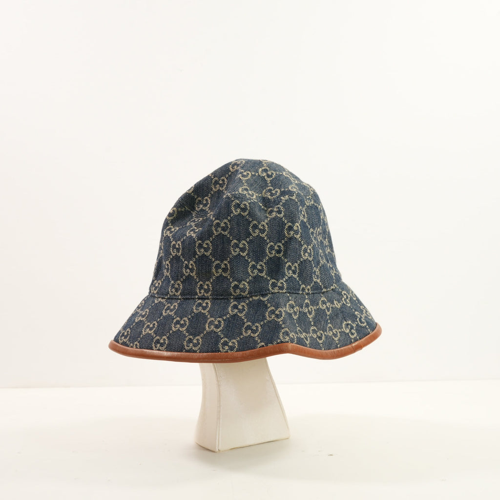 Gucci GG Denim Bucket Hat ( L, 59cm)