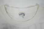 LOEWE Rooster Silhouette Graphic T-Shirt White Black Spellout Logo Crew Neck