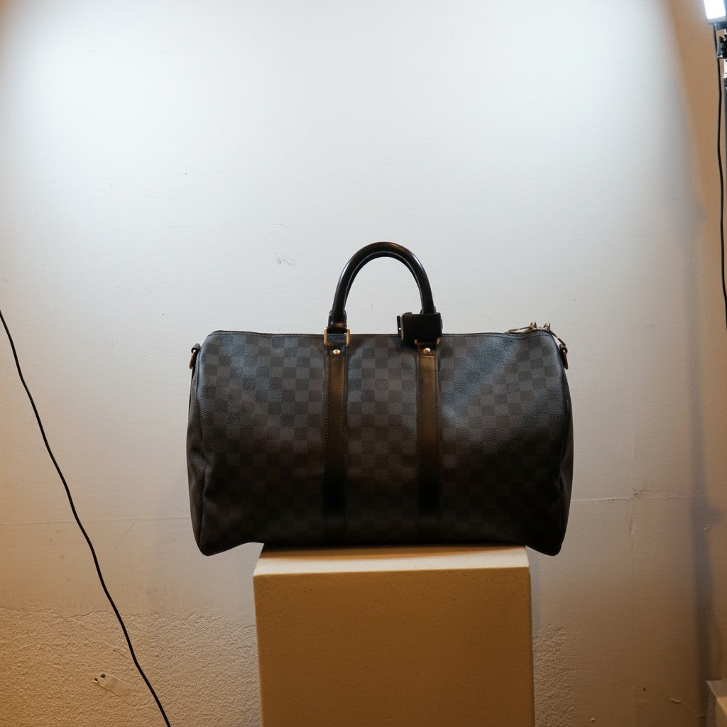 Louis Vuitton Damier Graphite Bandouliere Keepall Size 45
