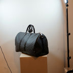 Louis Vuitton Damier Graphite Bandouliere Keepall Size 45