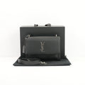 Saint Laurent Black Lambskin Medium Sunset Bag (Fullset)