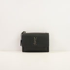 Saint Laurent Black Lambskin Medium Sunset Bag (Fullset)