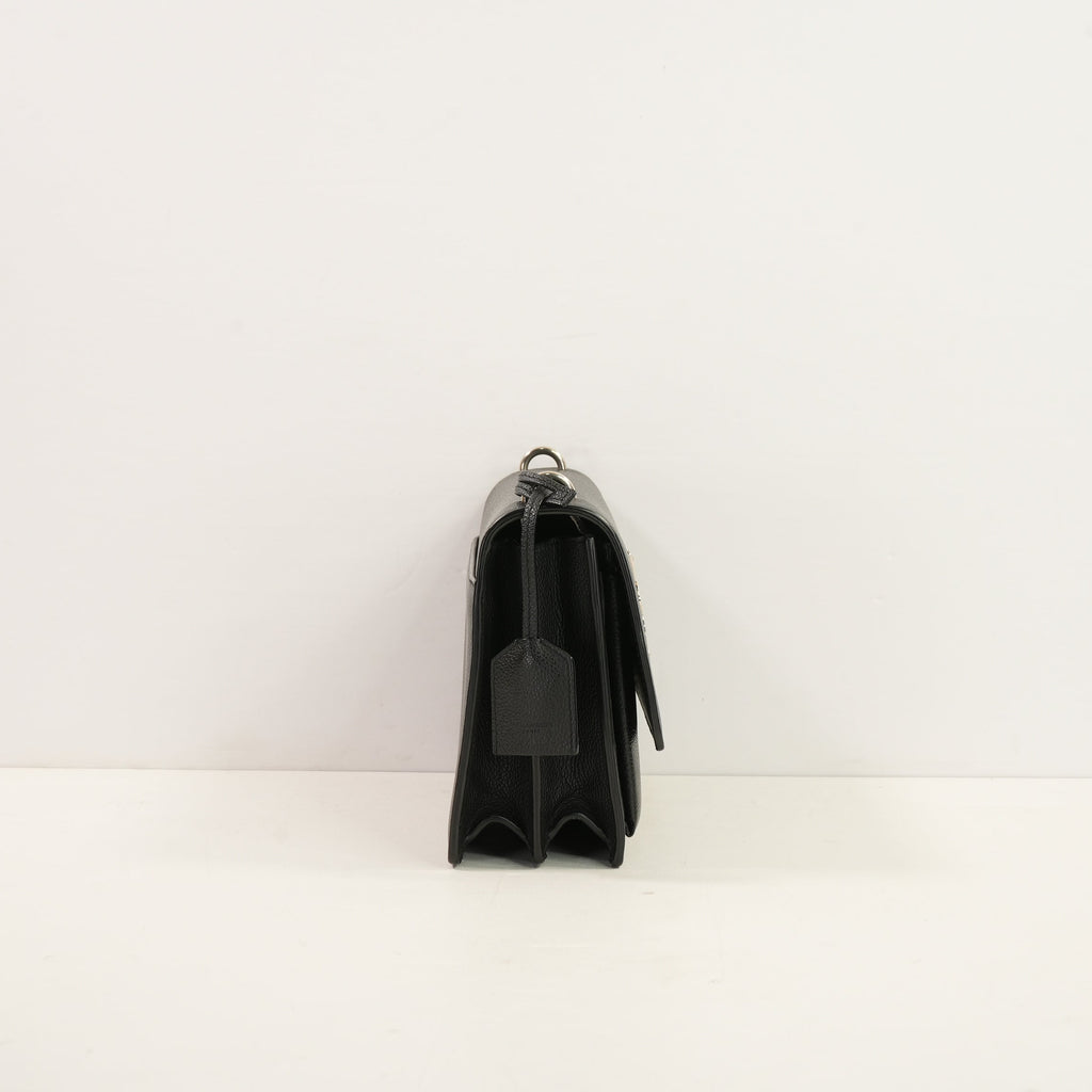 Saint Laurent Black Lambskin Medium Sunset Bag (Fullset)