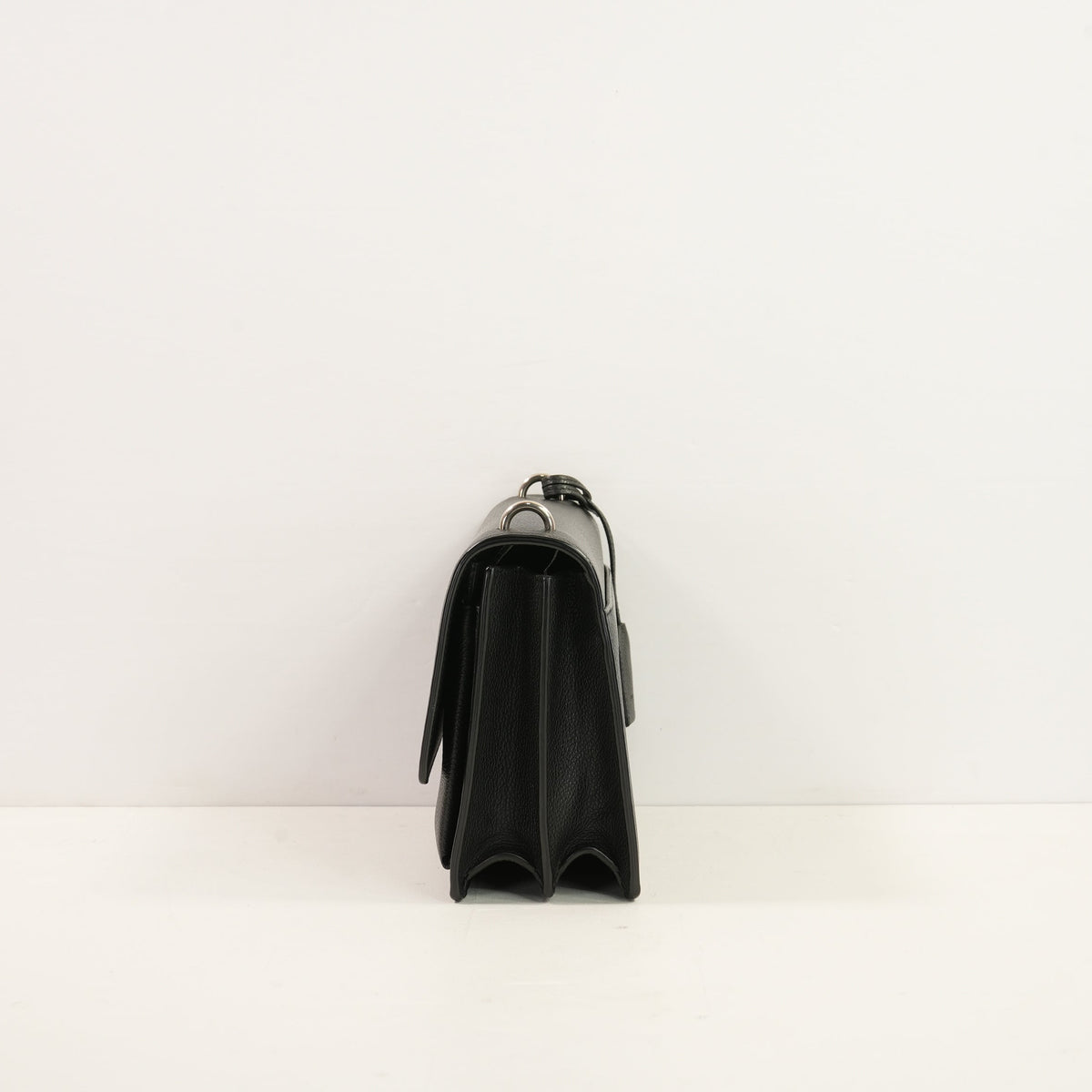 Saint Laurent Black Lambskin Medium Sunset Bag (Fullset)