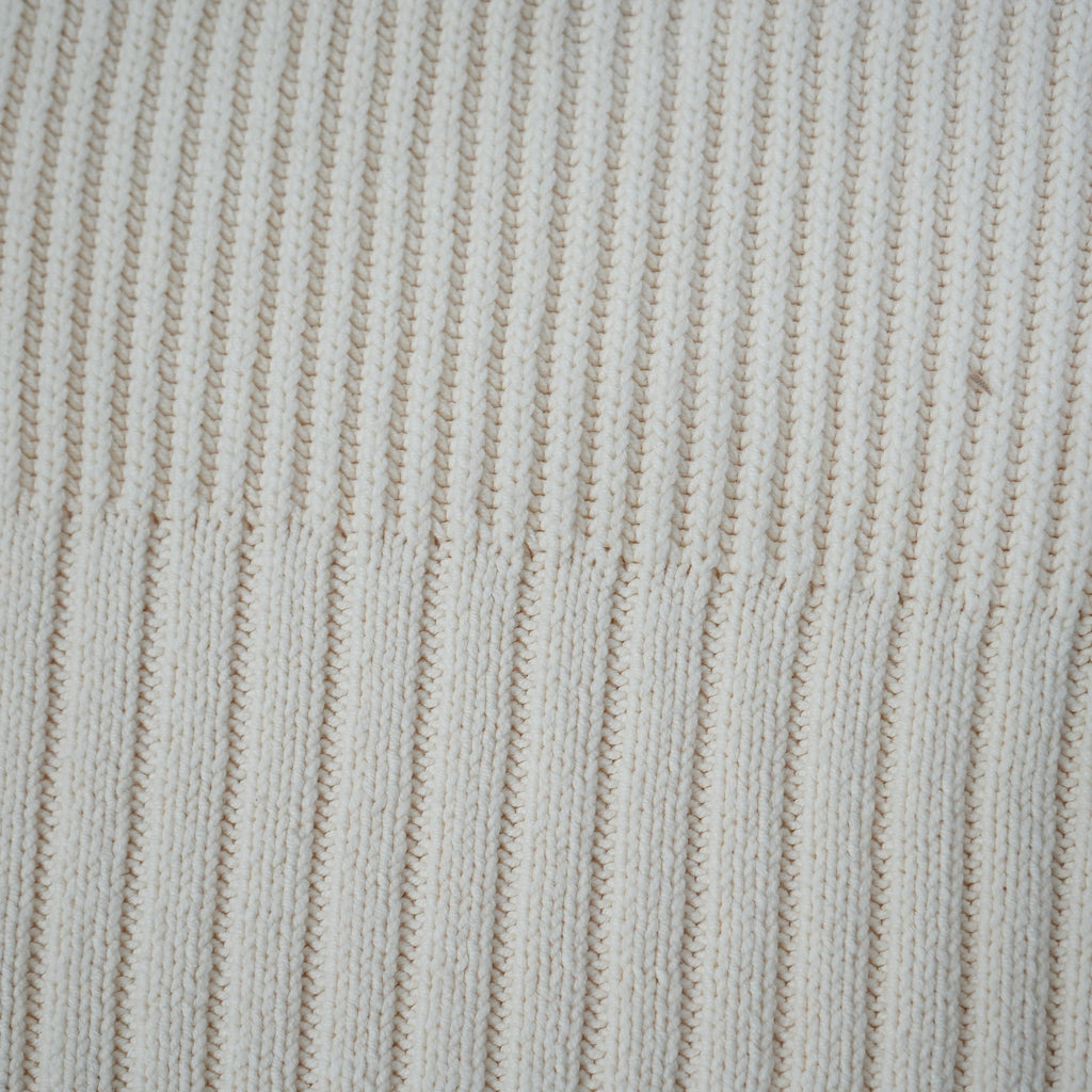 Toteme Ribbed Knit Sweater Cream Off White Short Sleeve Crew Neck Womens Size XS