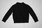 CHANEL Uniform Black Cardigan Sweater V-Neck Button Front Pockets Womens Size XS