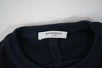 Givenchy Cropped Sweatshirt Navy Blue Curved Mesh Trim Pullover Women’s