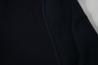 Givenchy Cropped Sweatshirt Navy Blue Curved Mesh Trim Pullover Women’s