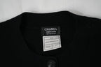 Chanel Uniform Black Cardigan Sweater CC Logo Buttons Knit Womens Size S