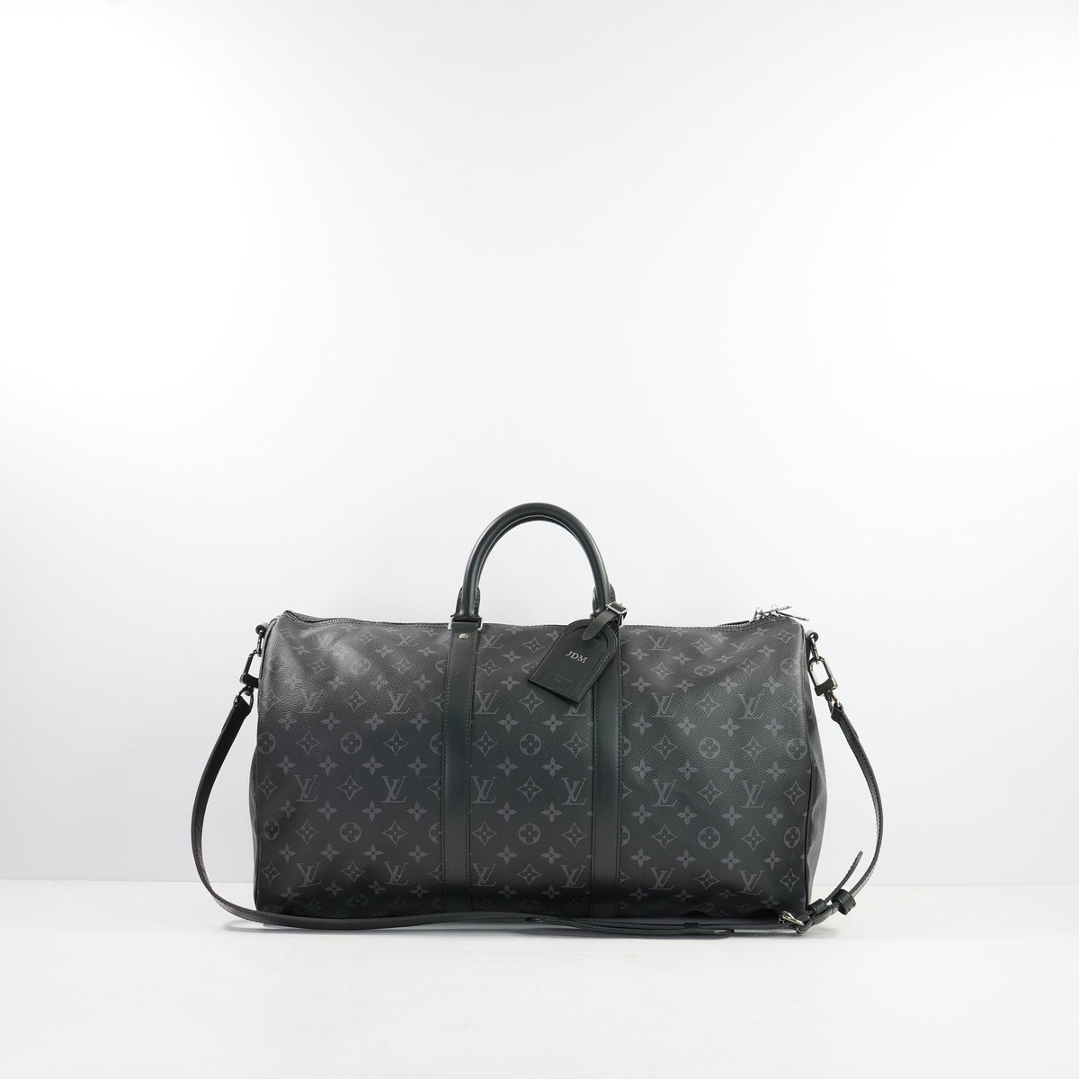 Louis Vuitton Monogram Kepall 50 Eclipse, Full Set