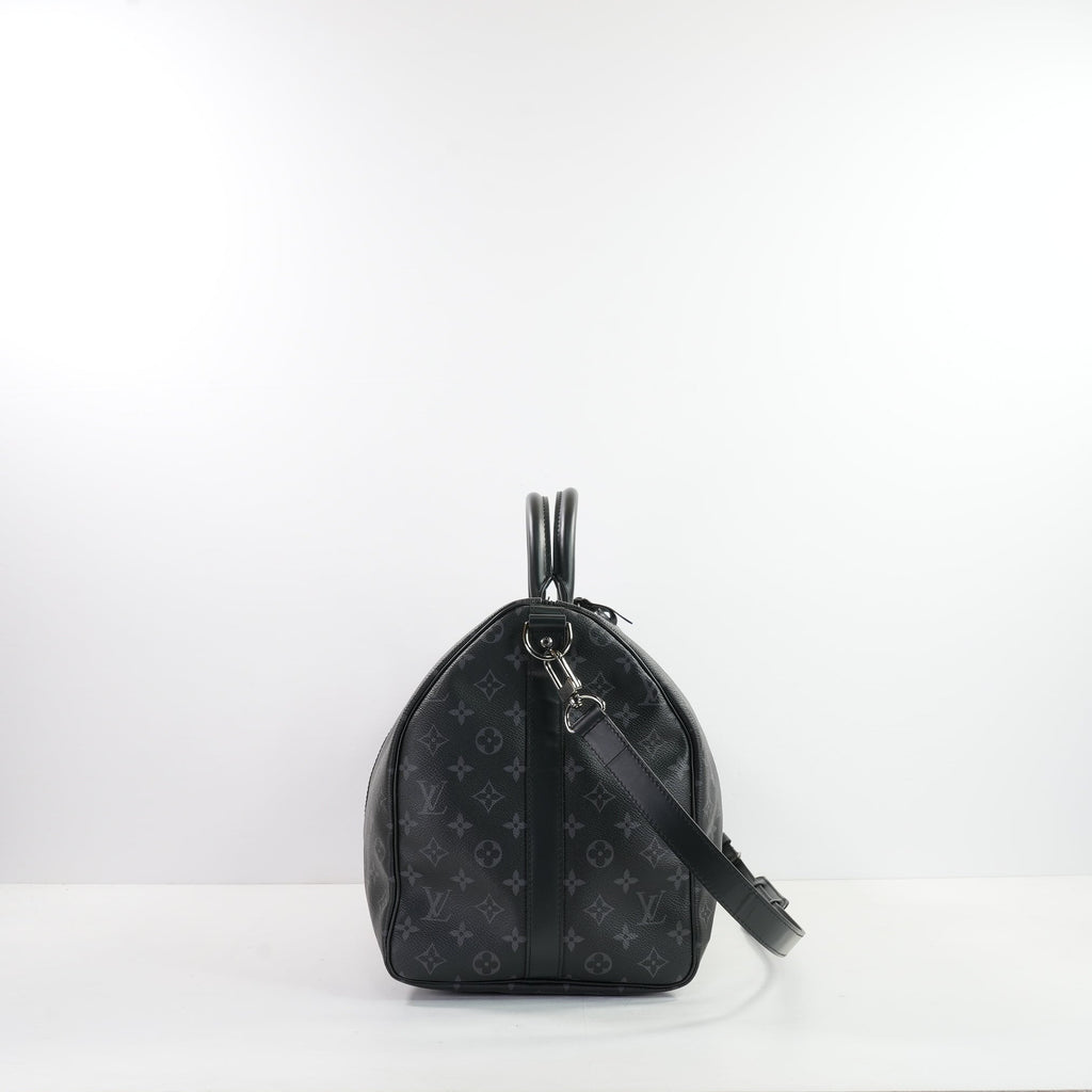Louis Vuitton Monogram Kepall 50 Eclipse, Full Set