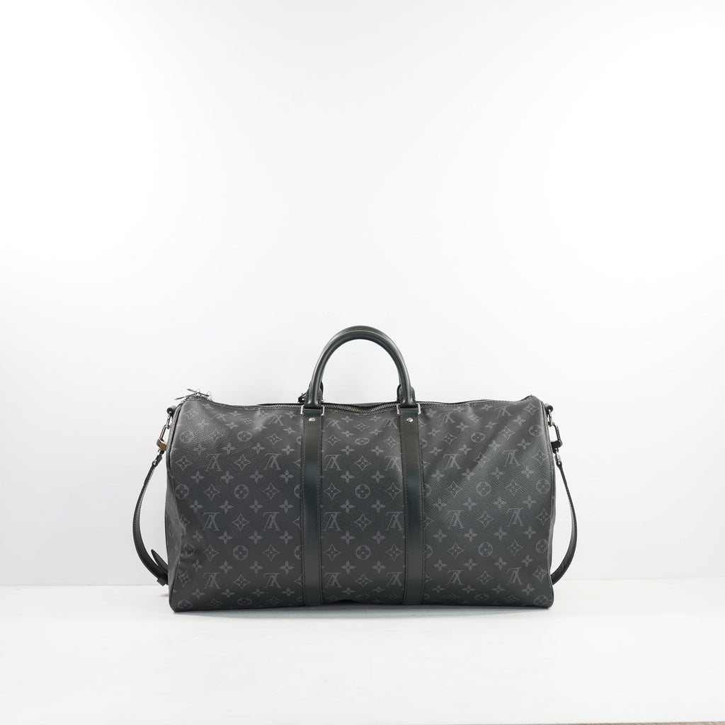 Louis Vuitton Monogram Kepall 50 Eclipse, Full Set