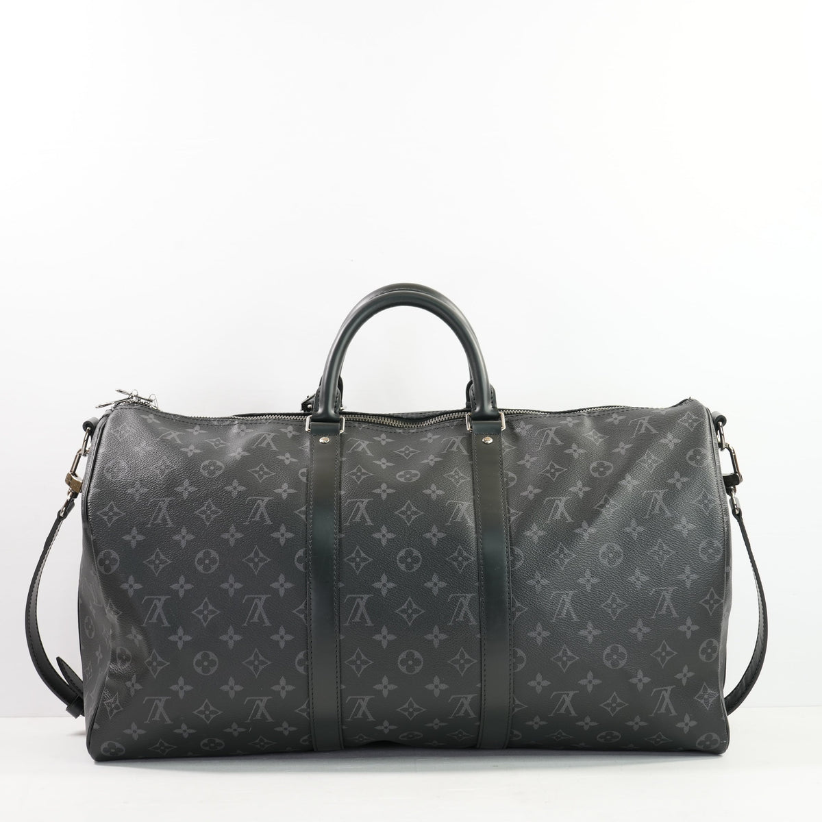 Louis Vuitton Monogram Kepall 50 Eclipse, Full Set