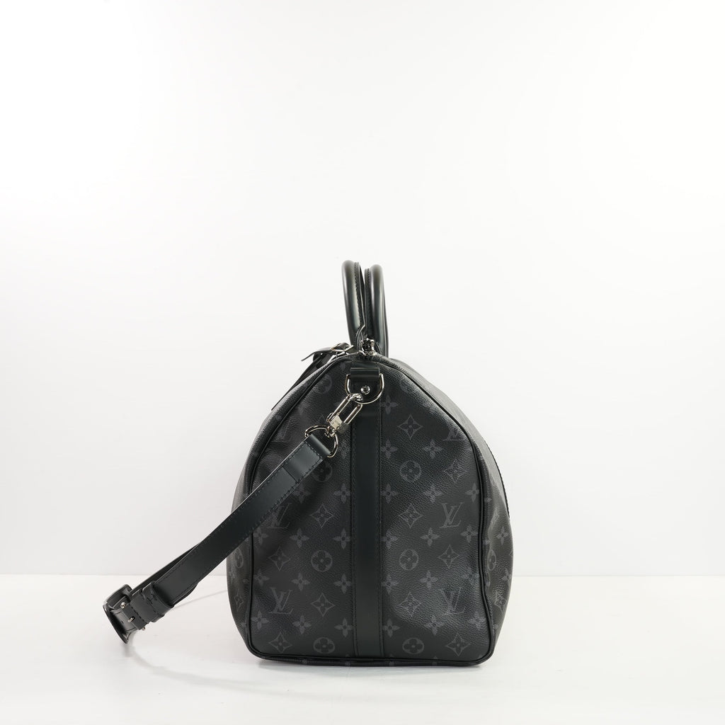 Louis Vuitton Monogram Kepall 50 Eclipse, Full Set