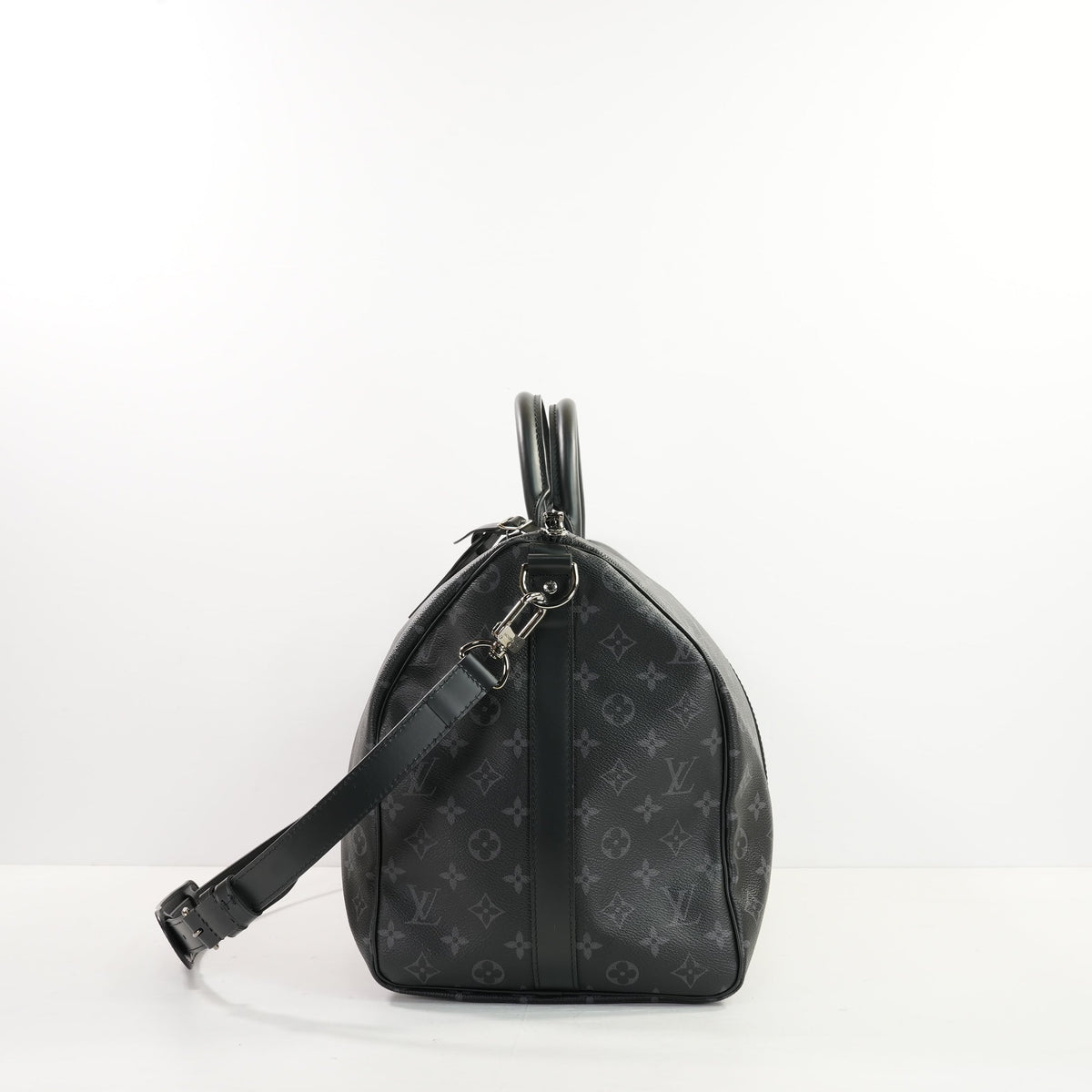 Louis Vuitton Monogram Kepall 50 Eclipse, Full Set
