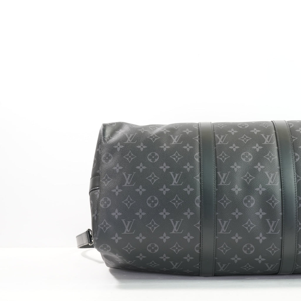 Louis Vuitton Monogram Kepall 50 Eclipse, Full Set