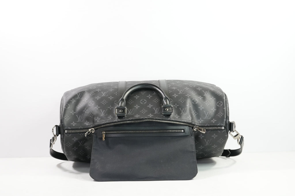 Louis Vuitton Monogram Kepall 50 Eclipse, Full Set