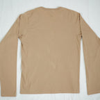 Gucci Tan Long Sleeve V-Neck Top Size Small