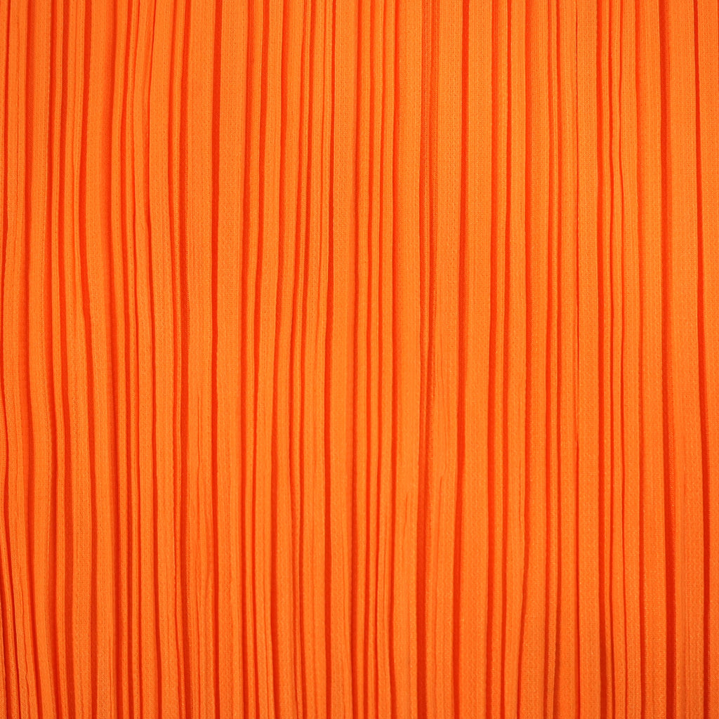 Pleats Please Issey Miyake Bright Orange Sleeveless Top Size Small.
