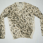 JustCavalli Animal Print V-Neck Long Sleeve Size Small