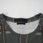 Alexander McQueen Charcoal Plaid Skull T-shirt Size Extra Small