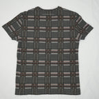 Alexander McQueen Charcoal Plaid Skull T-shirt Size Extra Small