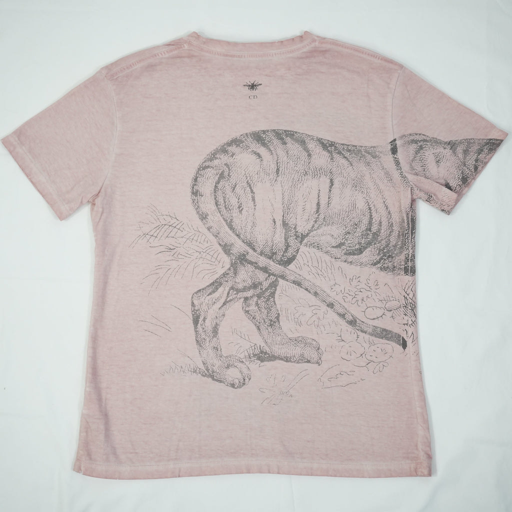 Christian Dior Animal Graphic Pink Dioriviera T-Shirt Size Large