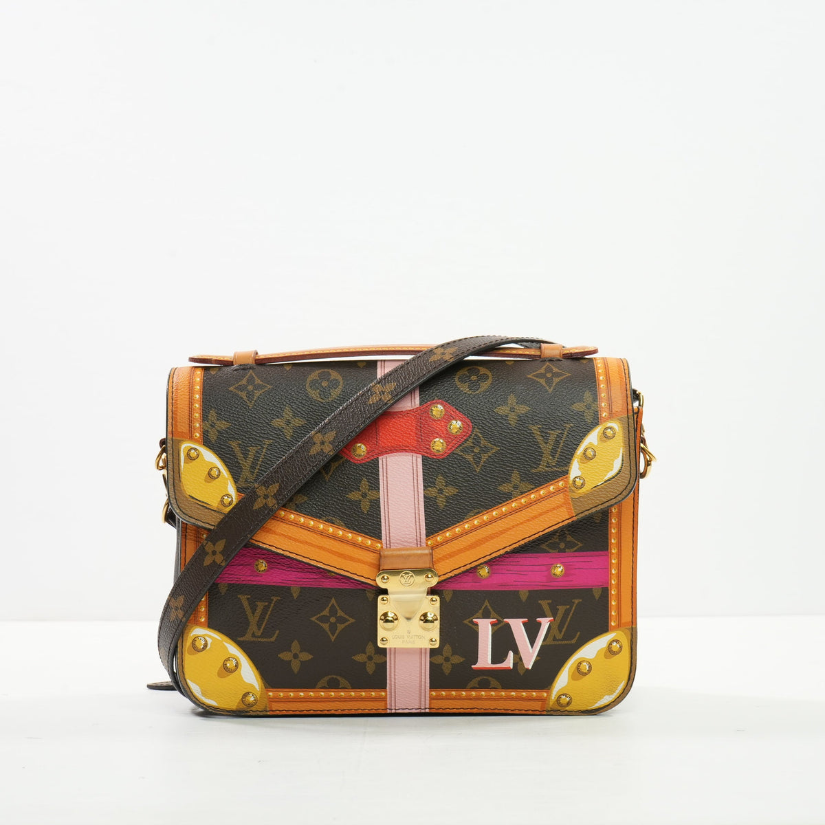 Louis Vuitton Monogram Summer Trunks Pochette Metis Bag