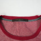 Louis Vuitton Heather Red T-Shirt with Grey Pocket Size Small