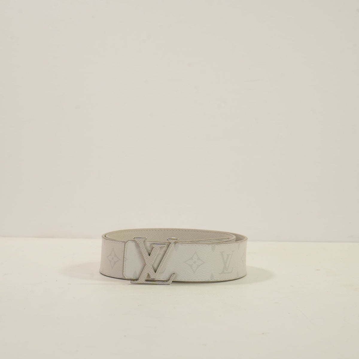 Louis Vuitton White Monogram Belt 90/30