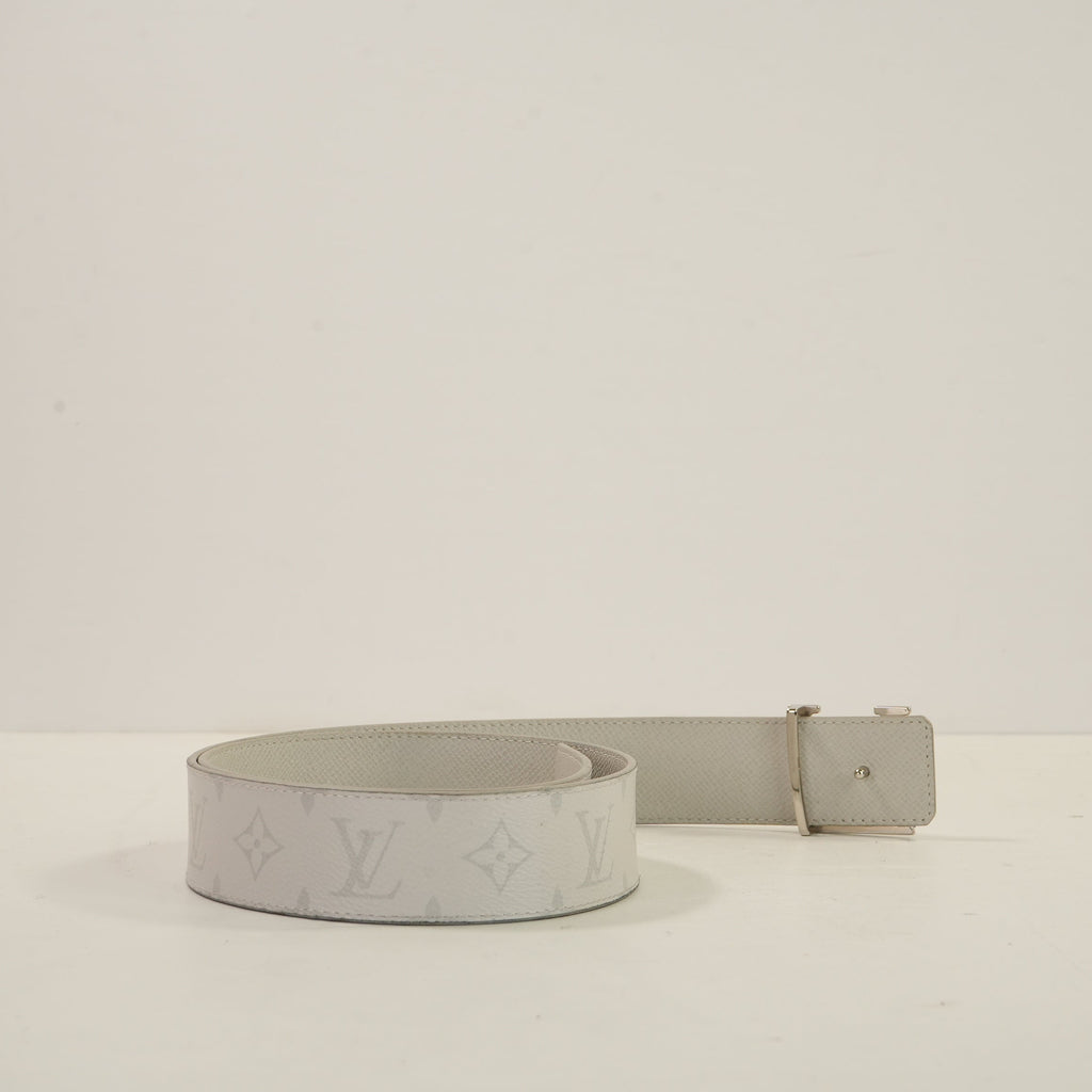Louis Vuitton White Monogram Belt 90/30