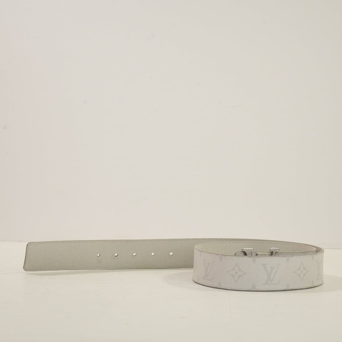 Louis Vuitton White Monogram Belt 90/30