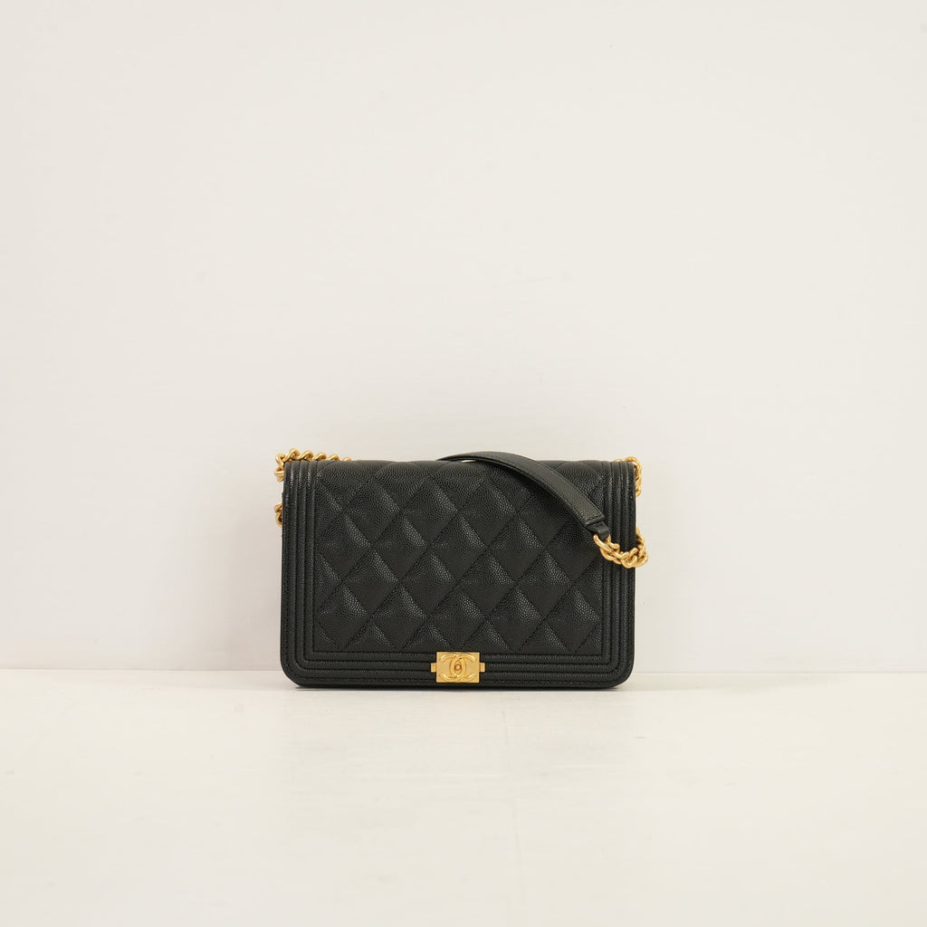 Chanel Black Quilted Lambskin LeBoy Bag W/Dustbag