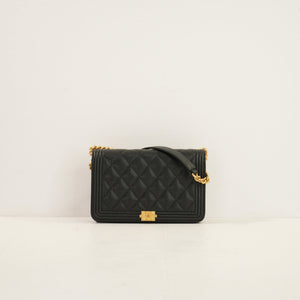 Chanel Black Quilted Lambskin LeBoy Bag W/Dustbag