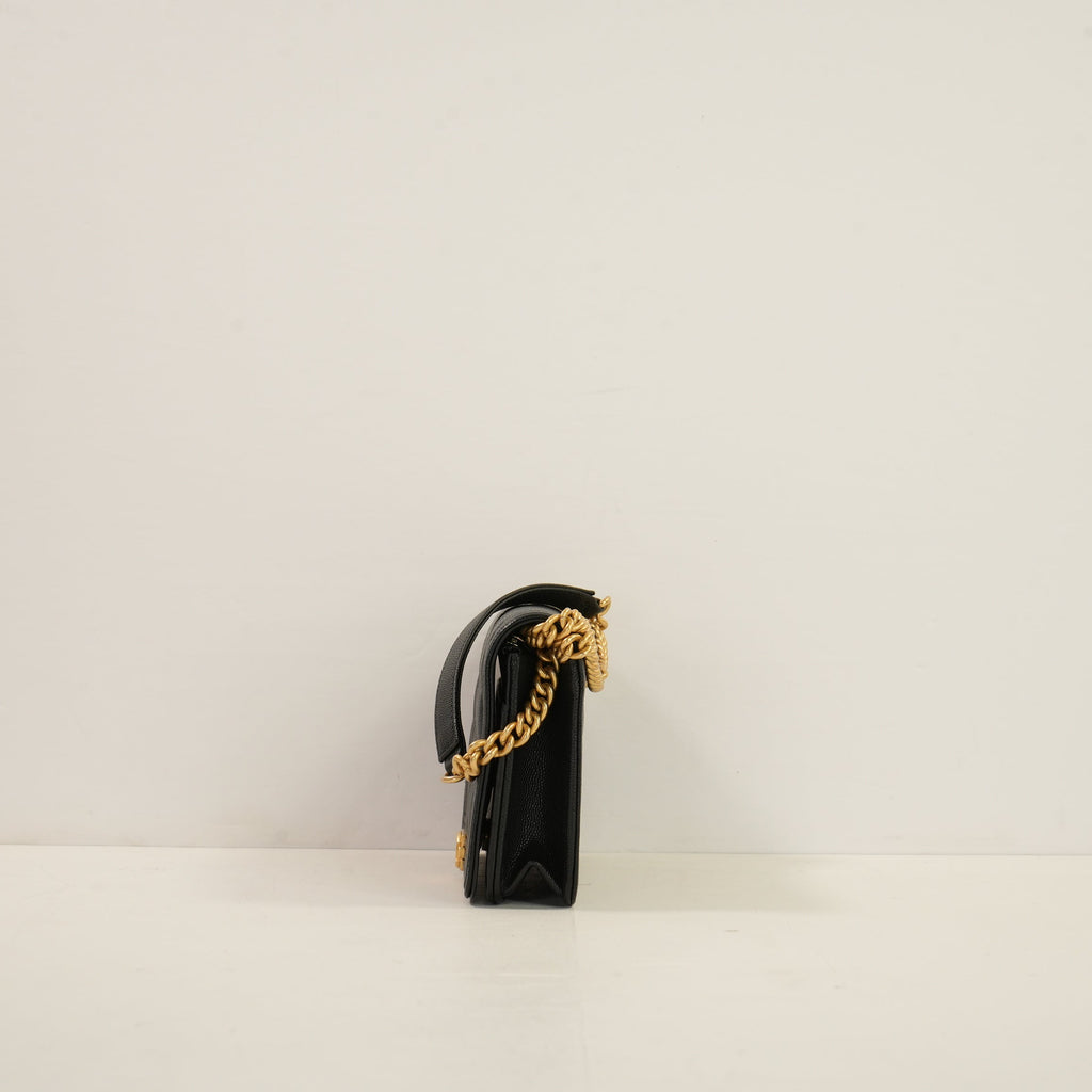 Chanel Black Quilted Lambskin LeBoy Bag W/Dustbag