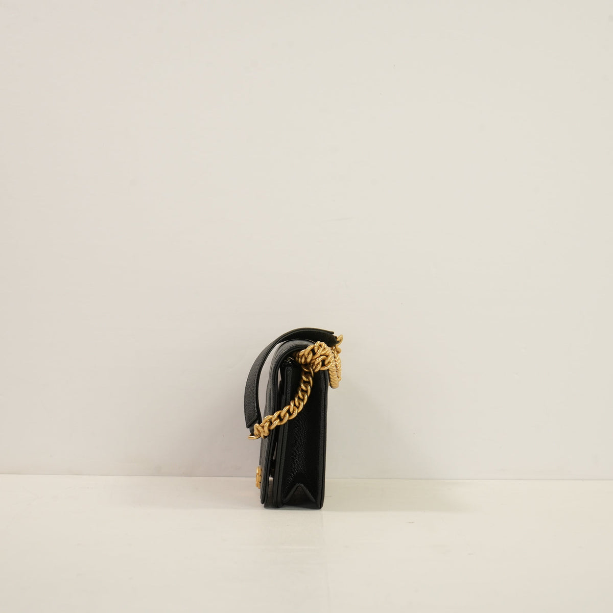Chanel Black Quilted Lambskin LeBoy Bag W/Dustbag