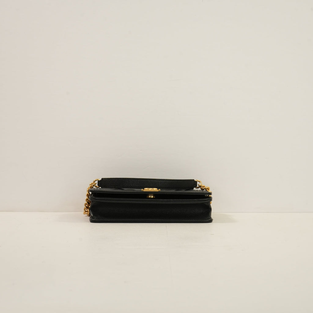 Chanel Black Quilted Lambskin LeBoy Bag W/Dustbag