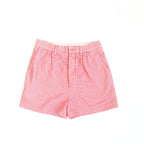 Miu Miu Red and White Patterned Shorts Size 36