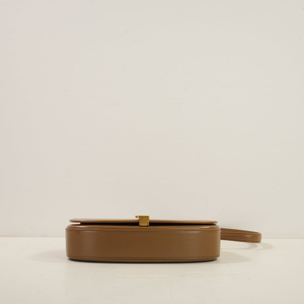 Saint Laurent Tan Leather Voltaive Mini Flap, Full Set