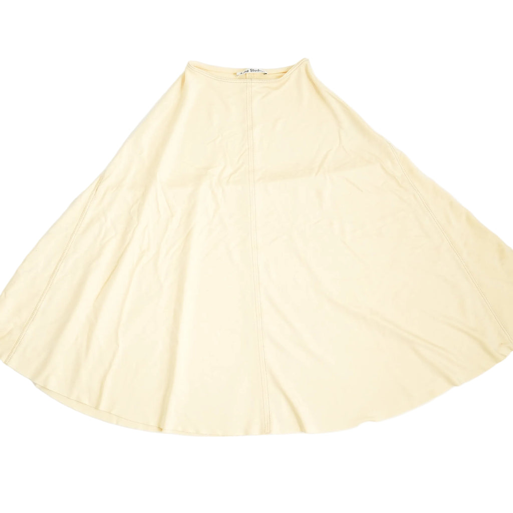 Acne Studios A-Line Midi Skirt in Yellow Size Extra-Extra Small